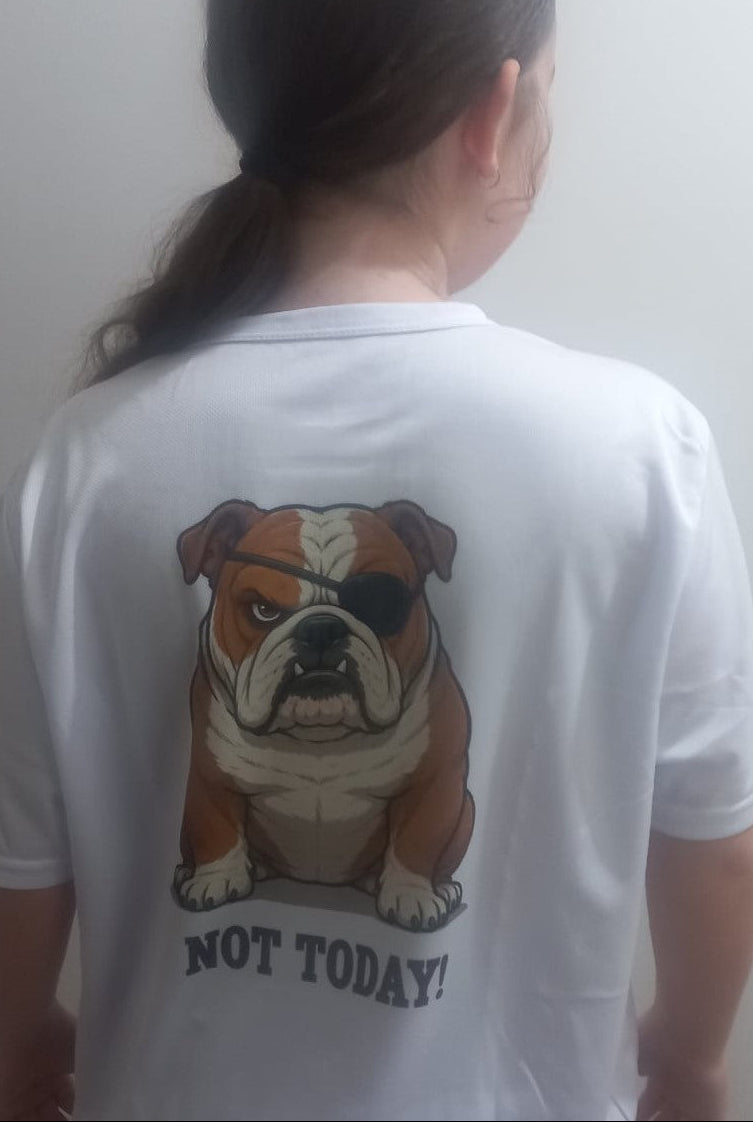 Tee Shirt NOT Today Bulldog / Cat