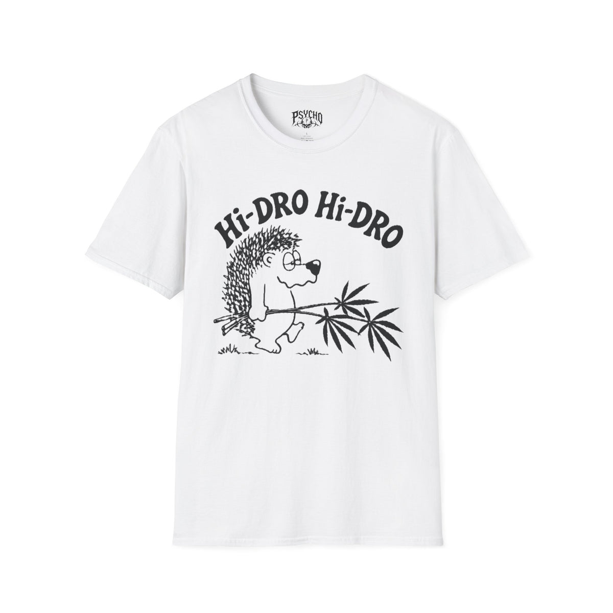 Hi-Dro The Stoned Hedgehog T-Shirt — Funny Cannabis Graphic Tee
