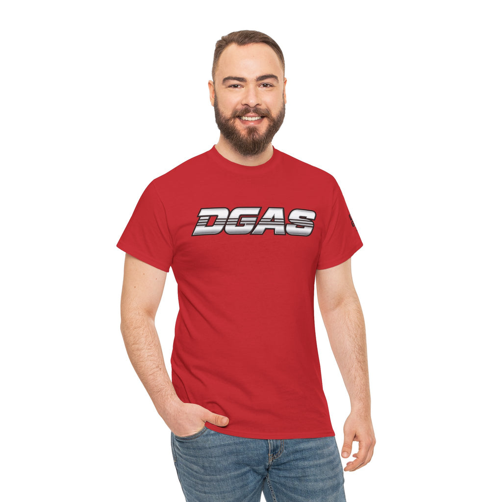 DGAS (Dont Give A Shit) Retro Logo Tee — White Graphic T-Shirt