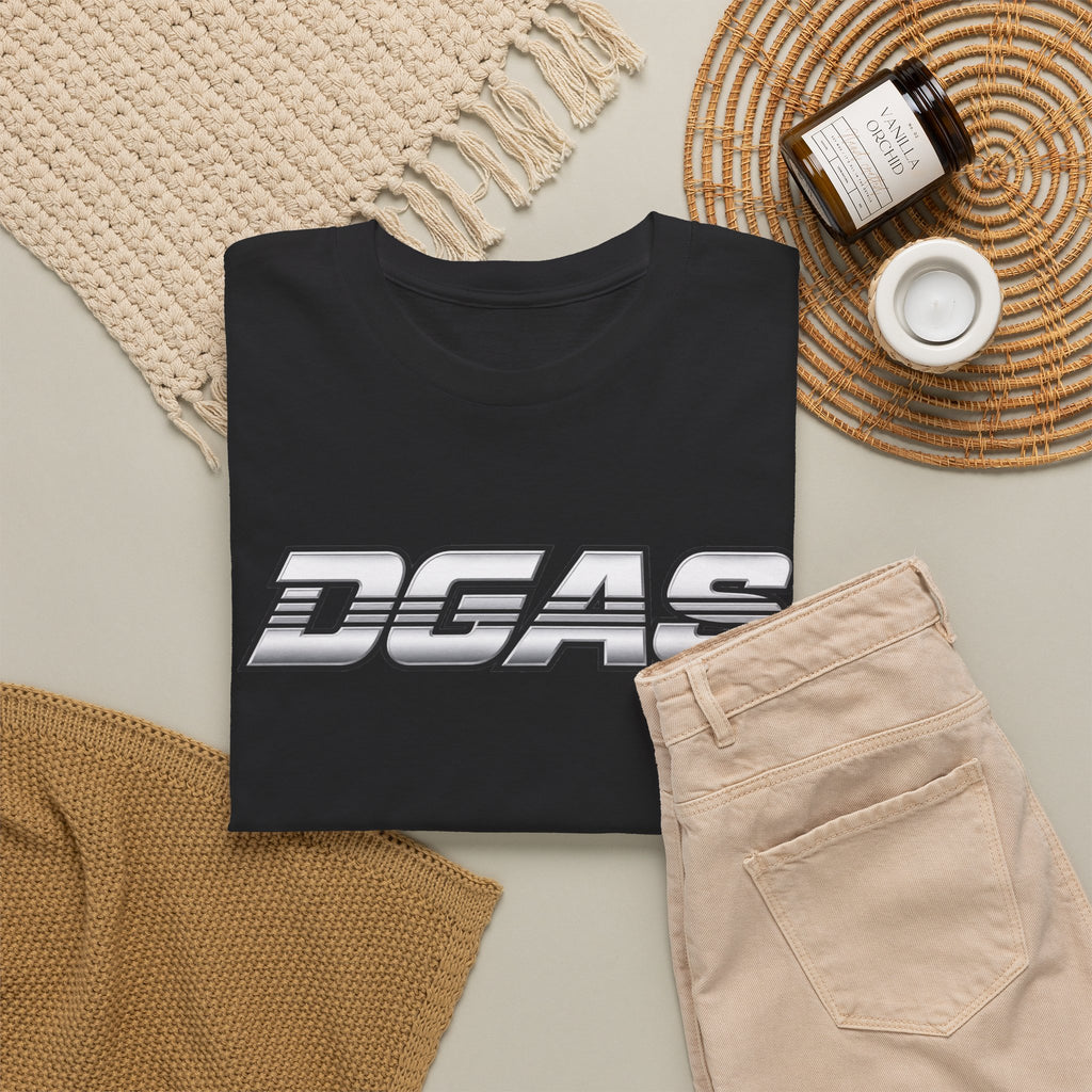 DGAS (Dont Give A Shit) Retro Logo Tee — White Graphic T-Shirt