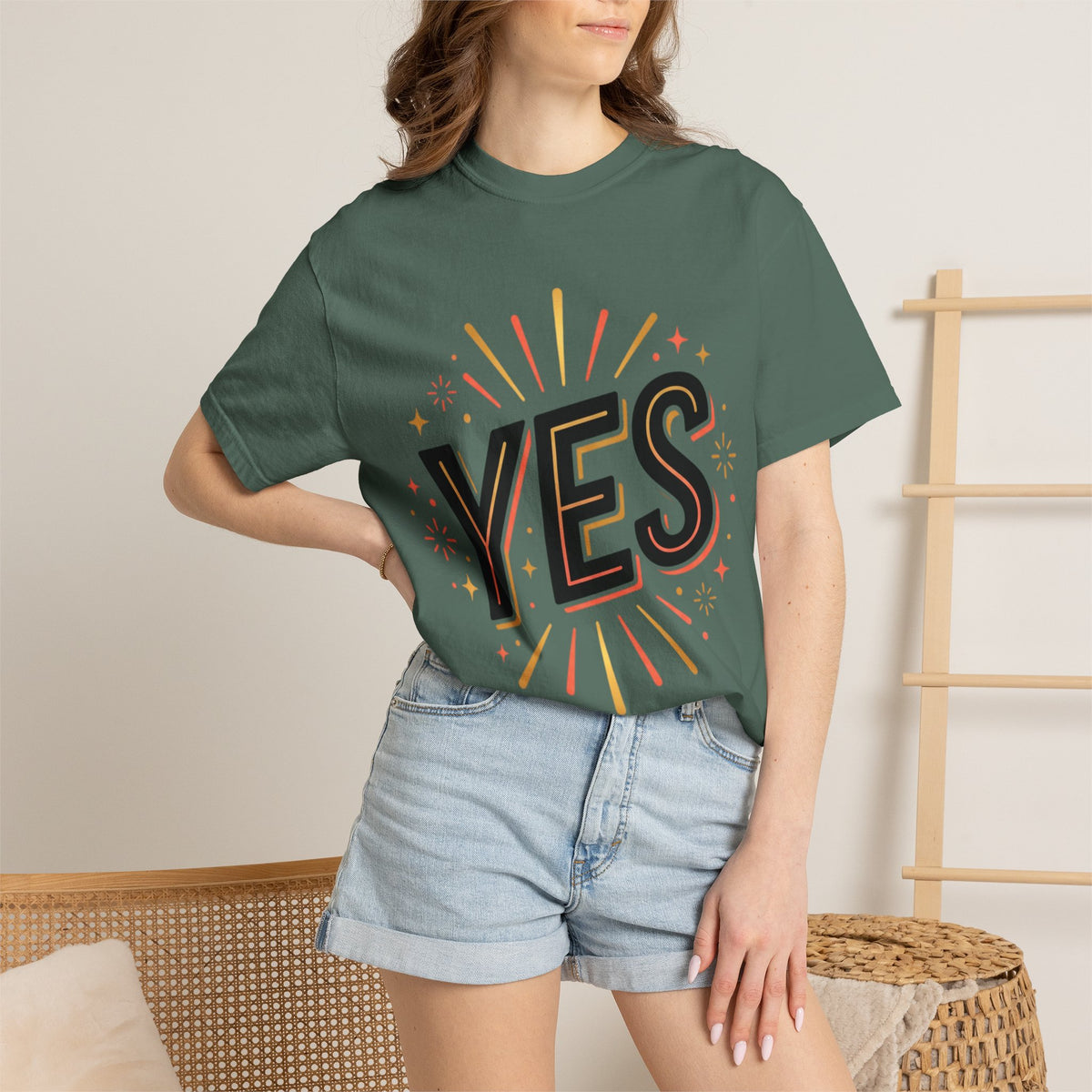 YES Graphic T-Shirt — Bold Retro Celebration Tee